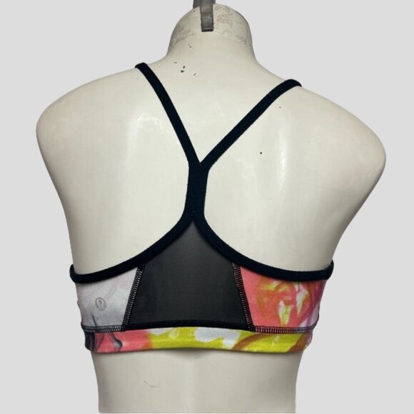 Lululemon Flow Y Bra Colorful Watercolor - Picture 2 of 8